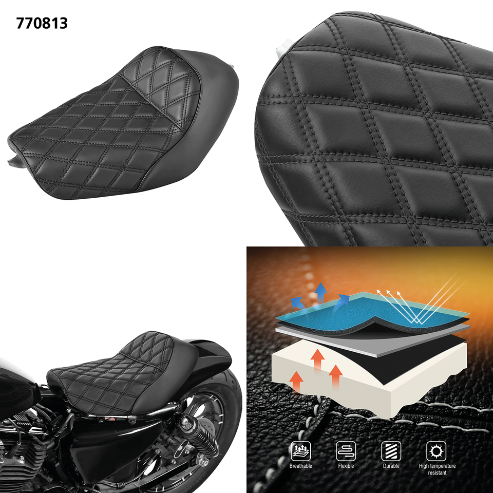 C.c. Rider Taper Tail Solo Seat for Sportster