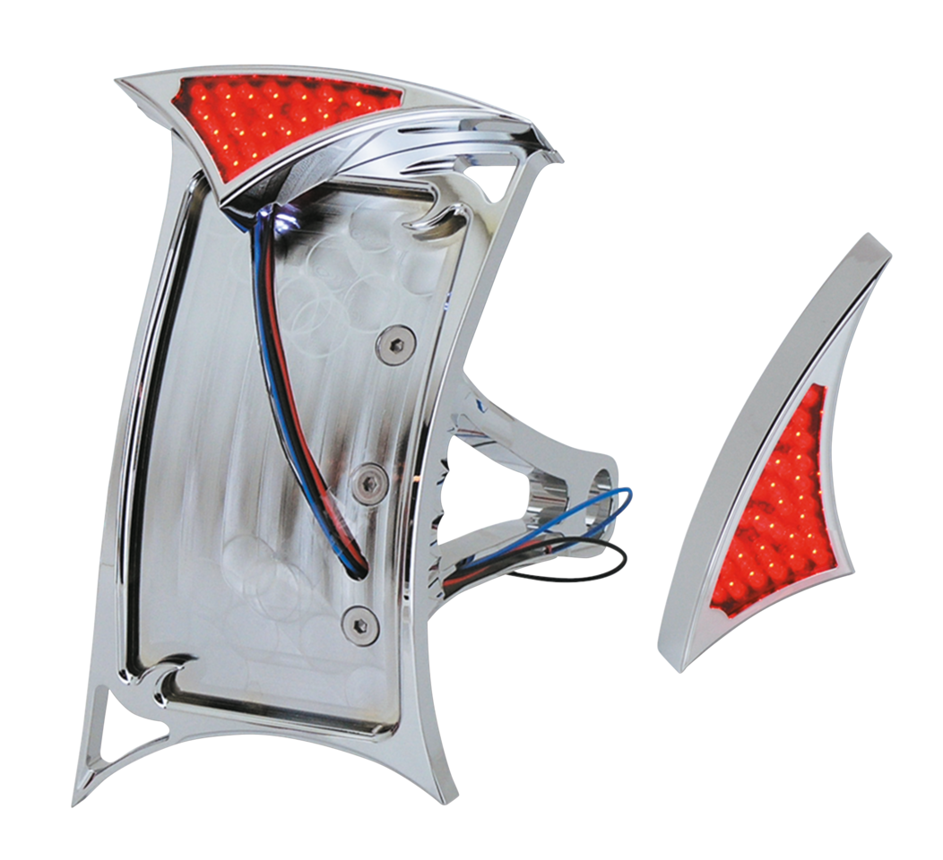 Zodiac Sidemount License Plate Bracket with Gothic LED Taillight – Electric & Light
