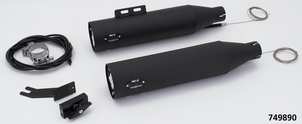 Mcj Adjustable Mufflers for Milwaukee Eight Softail – Exhaust