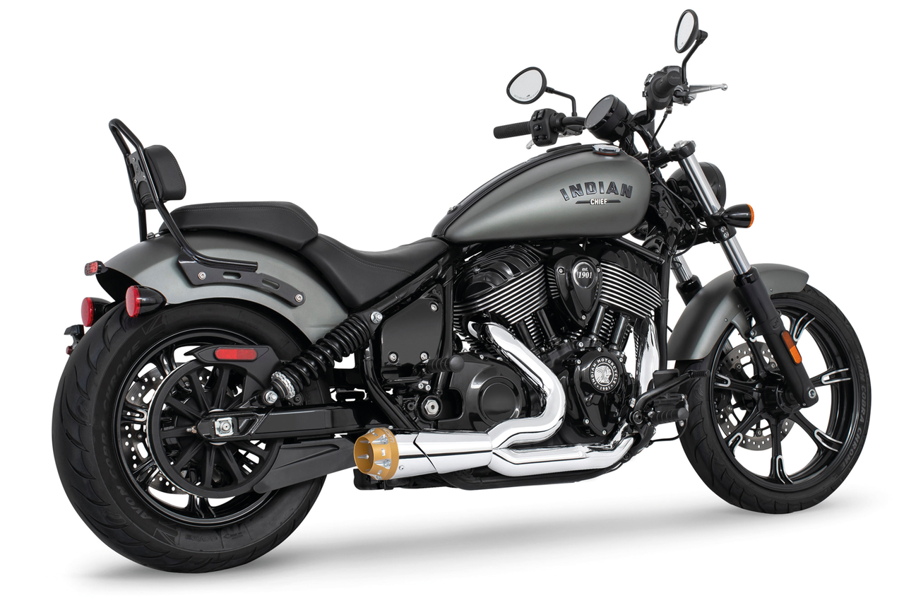 Freedom Performance Exhaust Combat American Outlaw 2-INTO-1 for Indian Powerplus & Thunderstroke
