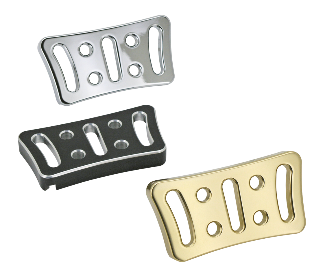 Zodiac Billet Aluminum Brake Pedal Pads for Touring – Foot Control