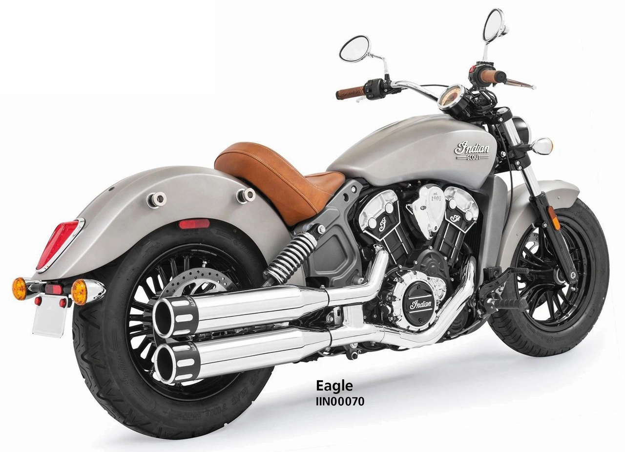 Freedom Performance Exhaust 4" Slip-Ons for Indian Scout 2015-2024