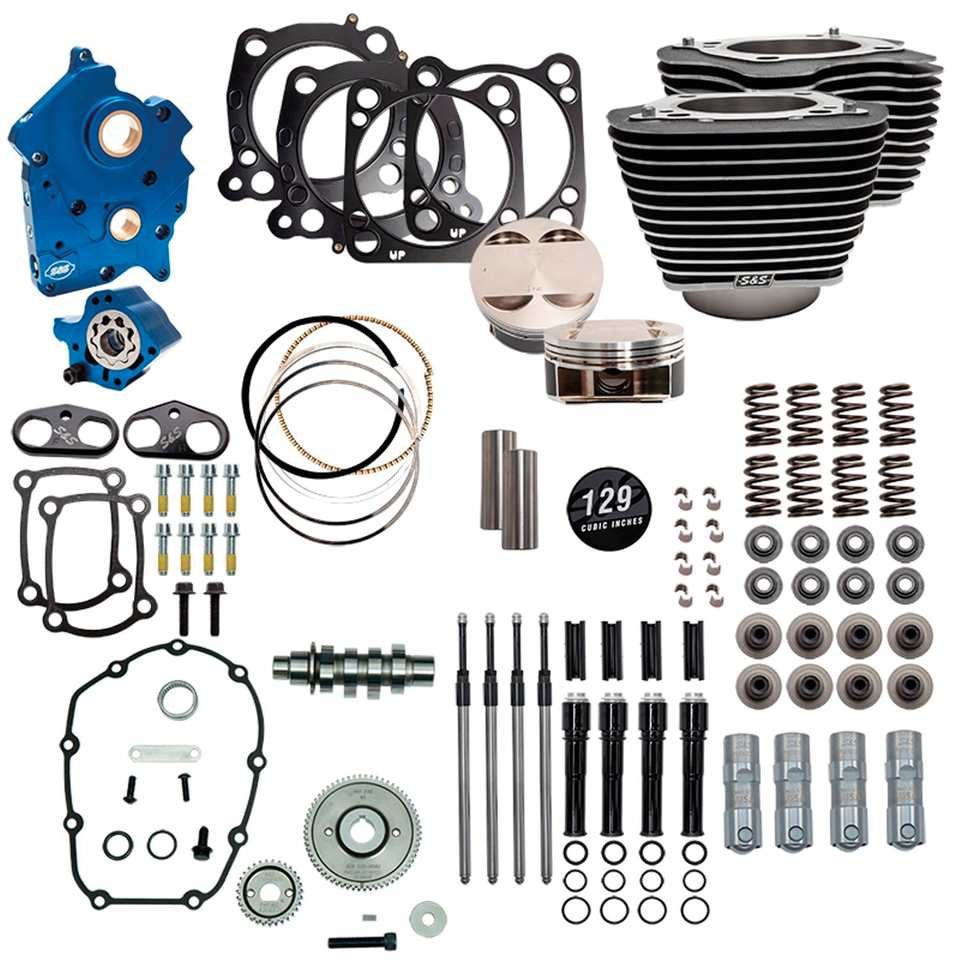 S&S 124CI, 128CI, 129CI & 132CI Power Packages for Milwaukee Eight – Engine