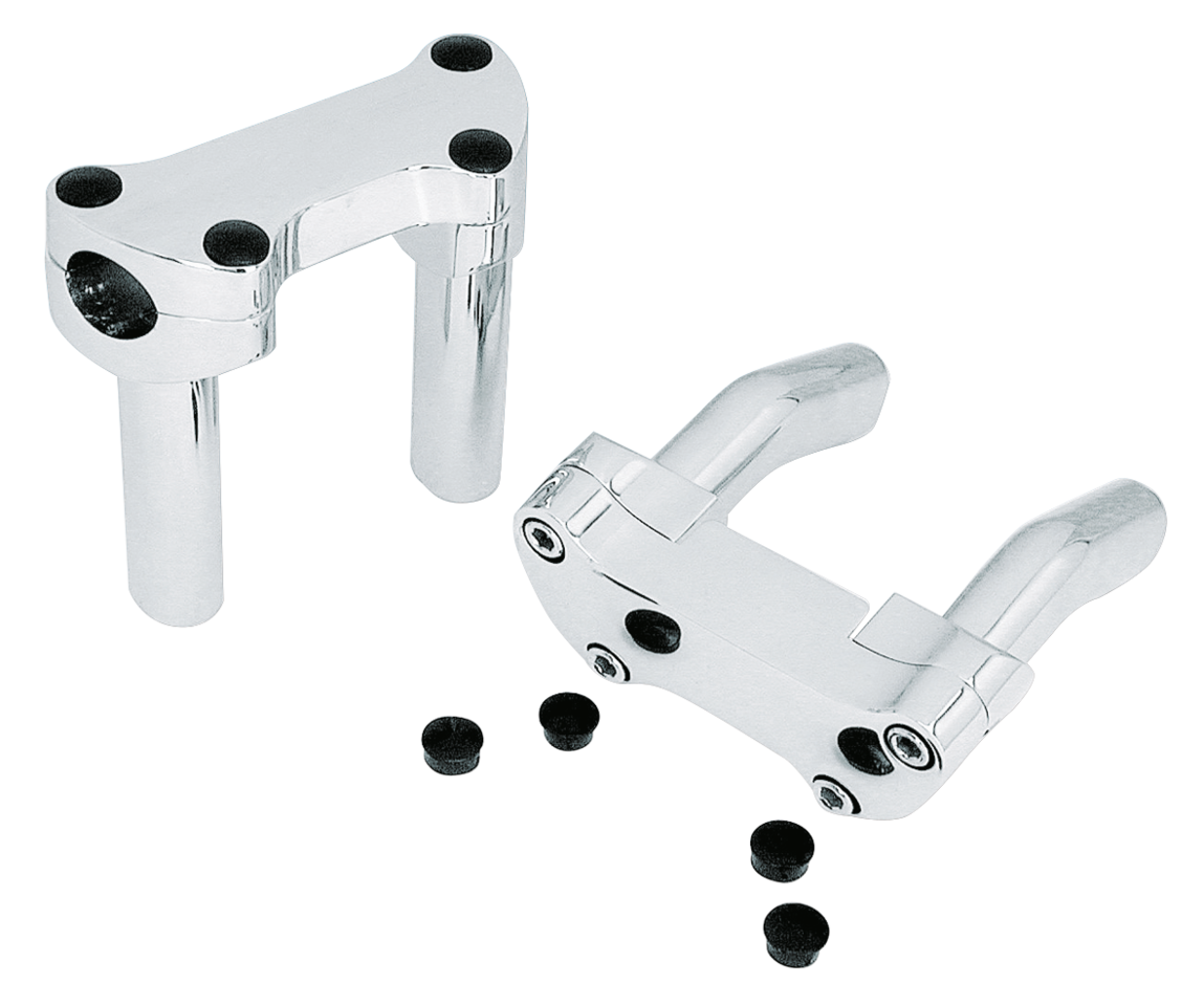 Zodiac Chrome Handlebar Riser and Clamp Sets