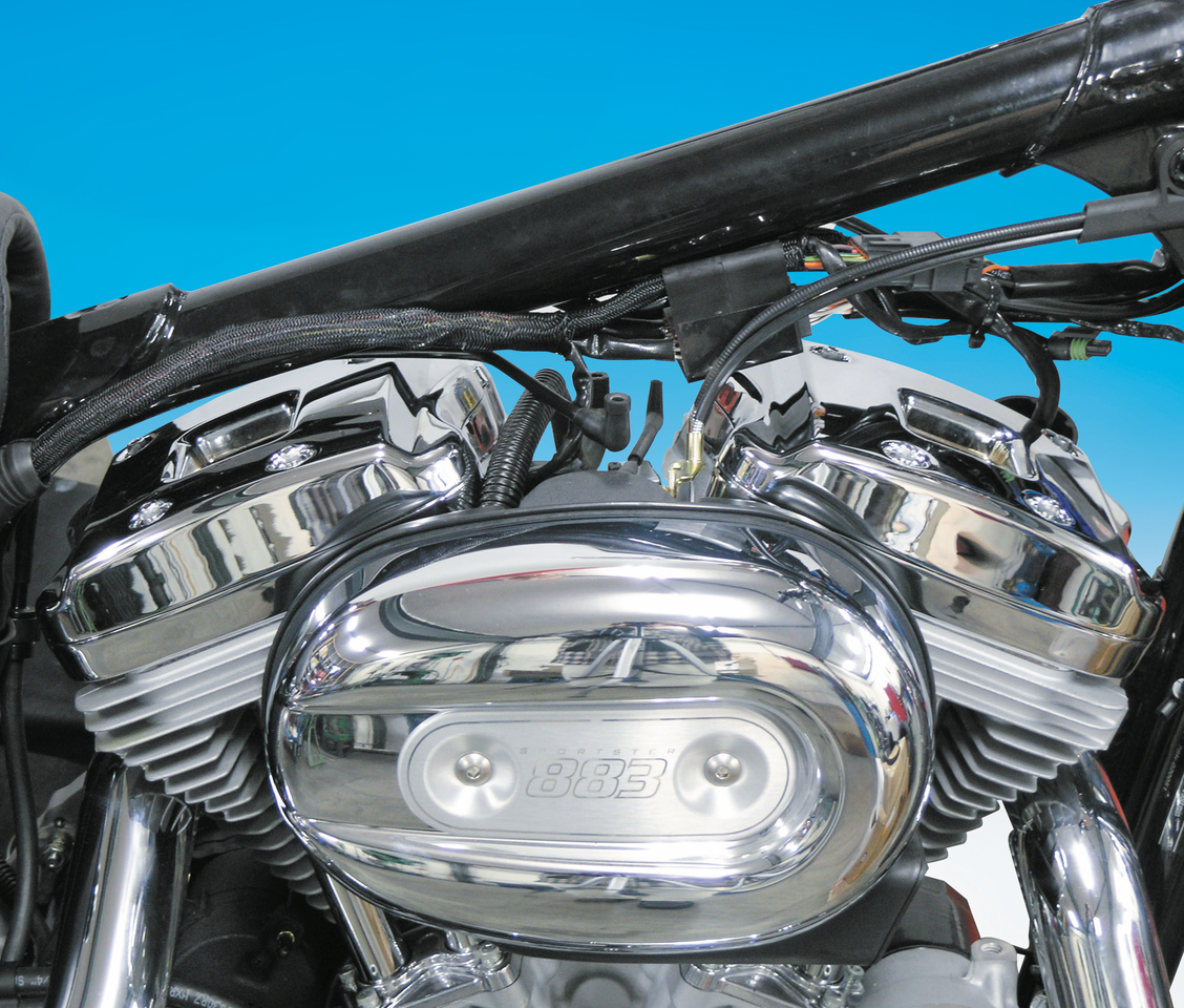 Zodiac Chrome Rocker Covers for 2004-2022 Sportster – Engine