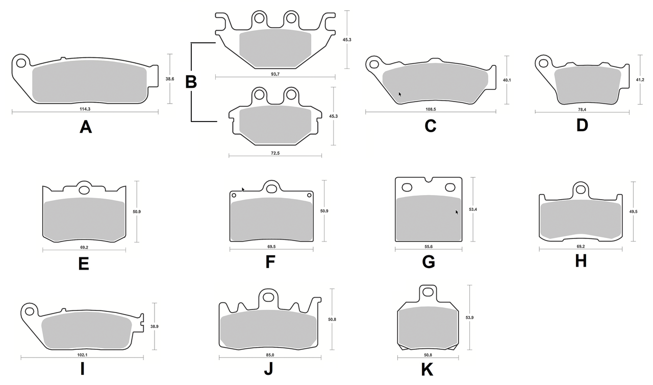 SBS Disc Brake Pads for Indian