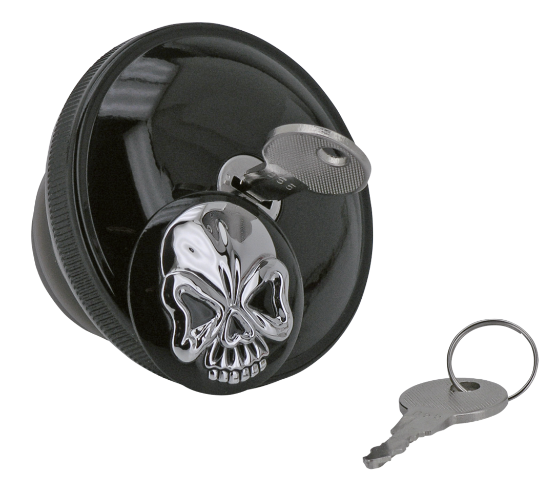 Zodiac Lockable Three-Dee Skulled Gas Caps – Gas- & Oil Tank