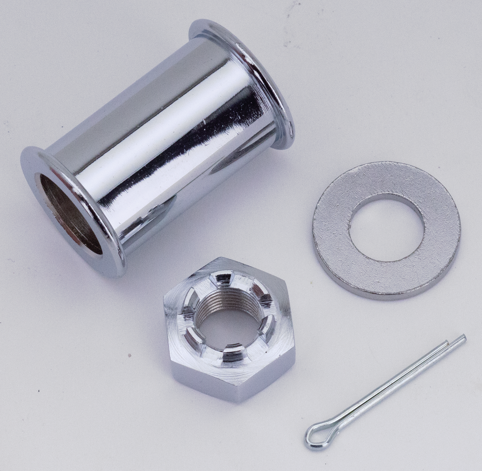 Zodiac Chrome Plated Front and Rear Axles – Wheel & Tire
