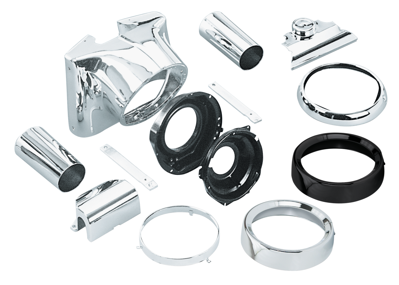Zodiac Headlight Housing Conversion Kit for Heritage Softail and Fat Boy – Electric & Light