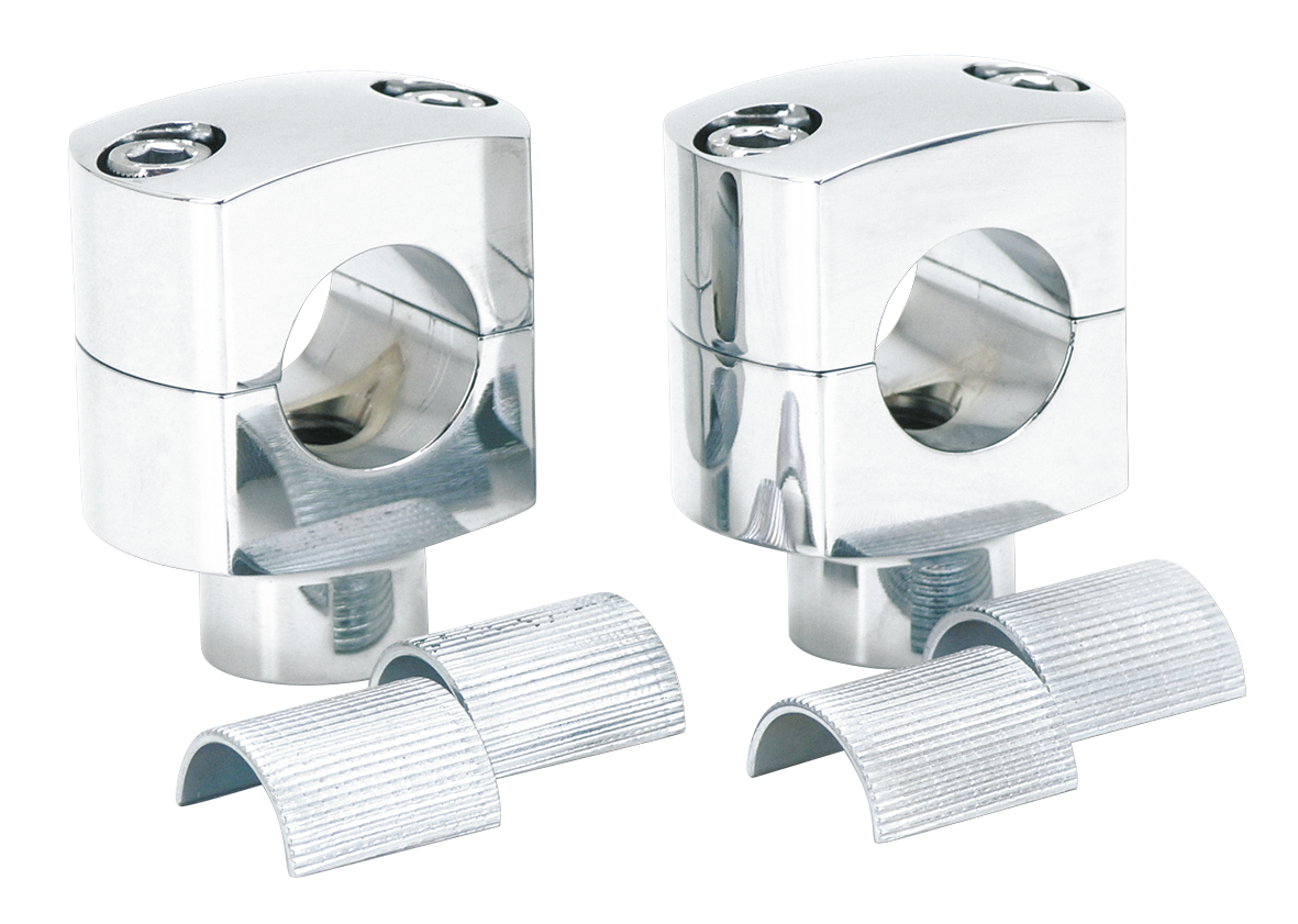 Zodiac Chrome Squared Billet Risers – Handlebar