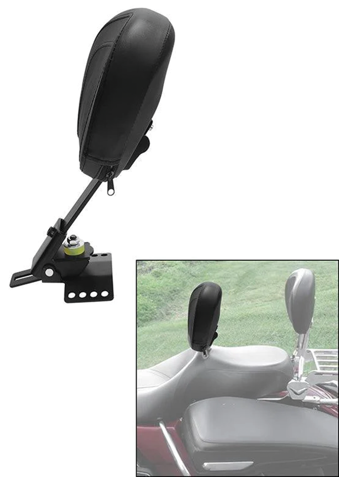C.C. Rider Adjustable Driver Backrest for Touring – Seat