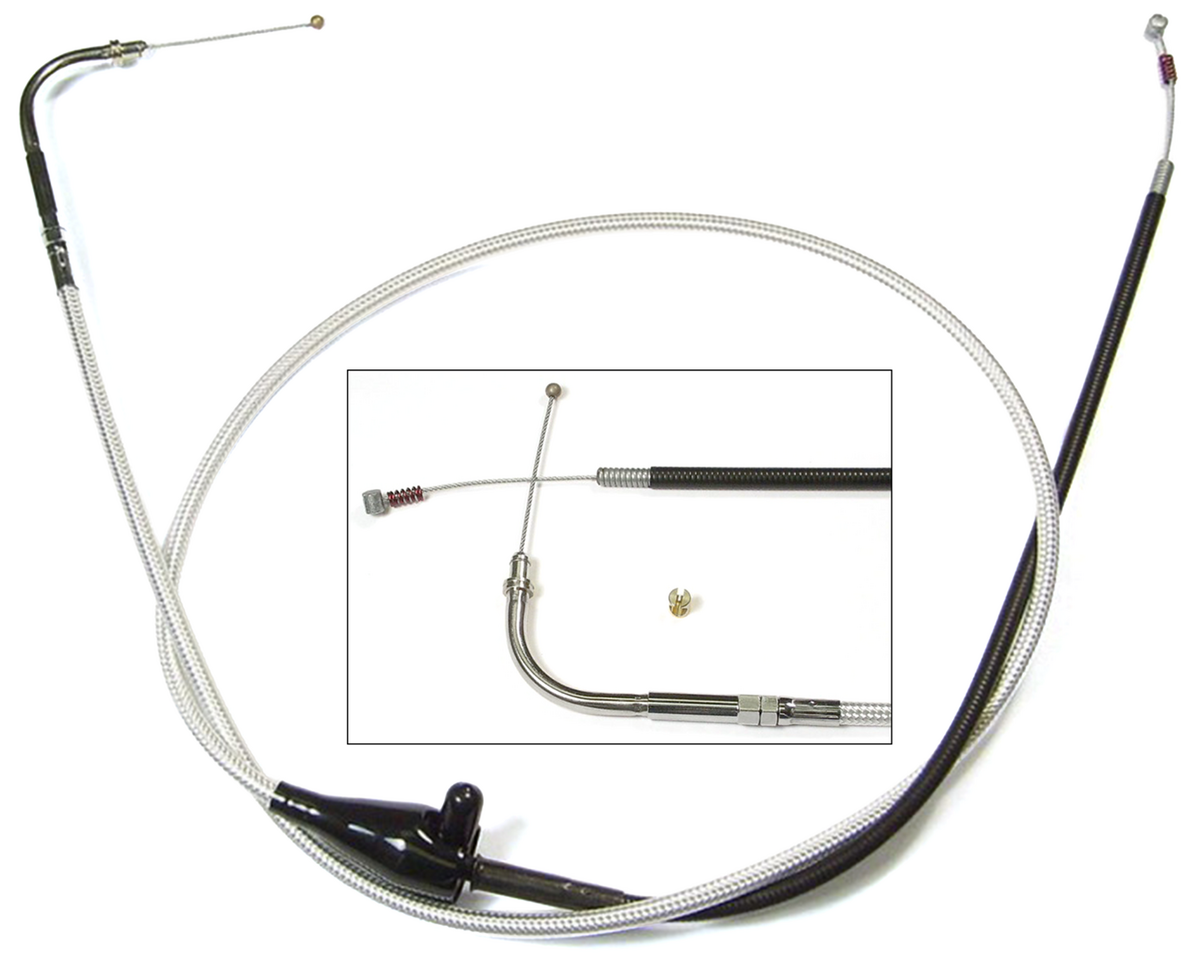 Magnum Shielding T05 - Throttle & Idle Cable 1996-2001 Fuel Injected Touring – Control Cables & Hydraulic Lines