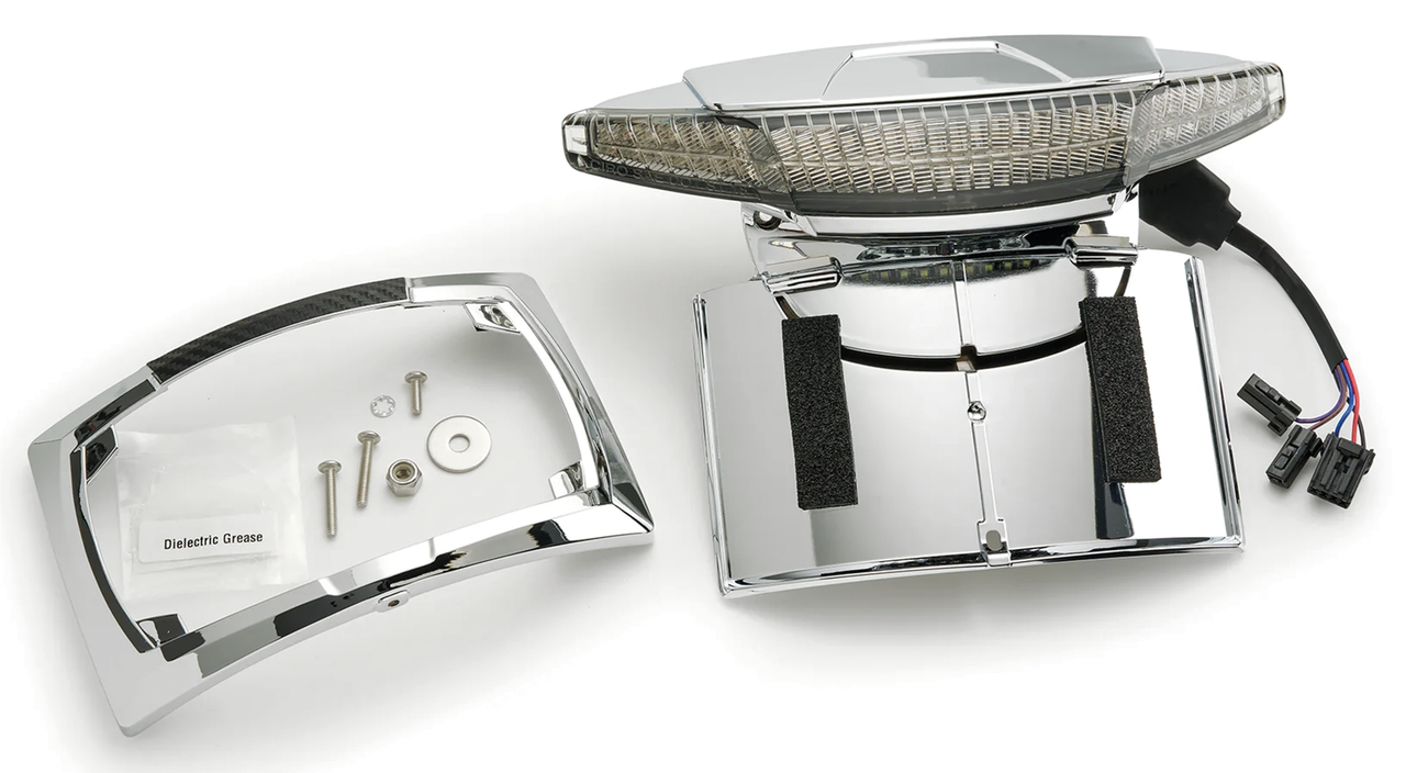 Ciro Latitude Lightstrike Tail Light & License Plate Holder for Touring – Electric & Light