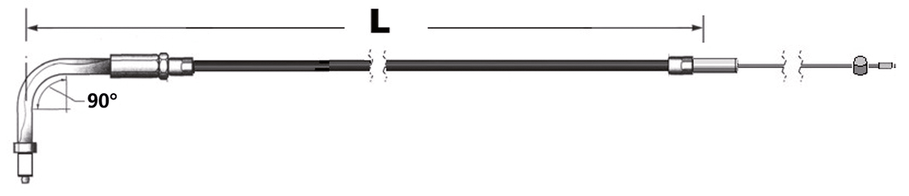 Zodiac Throttle and Idle Cables for Use with S&S Super E and Super G Carburetors and 1996 to Present Snap-In Style Throttle – Control Cables & Hydraulic Lines