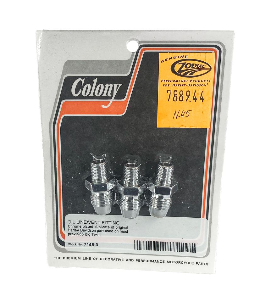 Colony Oil Ventline Adaptor for Big Twin – Gas- & Oil Tank