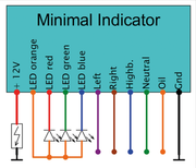 Axel Joost Elektronik Minimalistic Warning Indicator – Gauges & Dashes