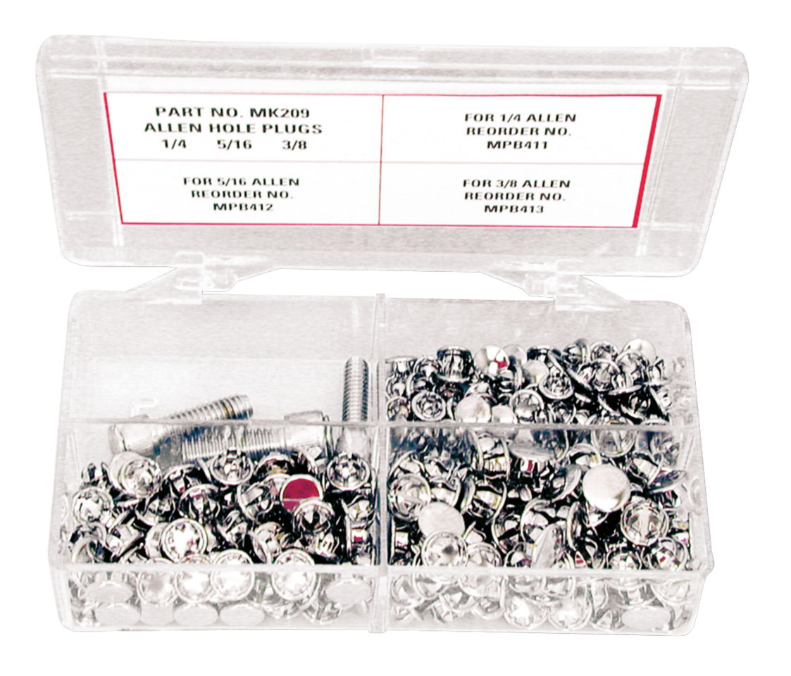 Midwest Acorn Nut Company Assortment Tray Allen Hole Plugs – Hardware