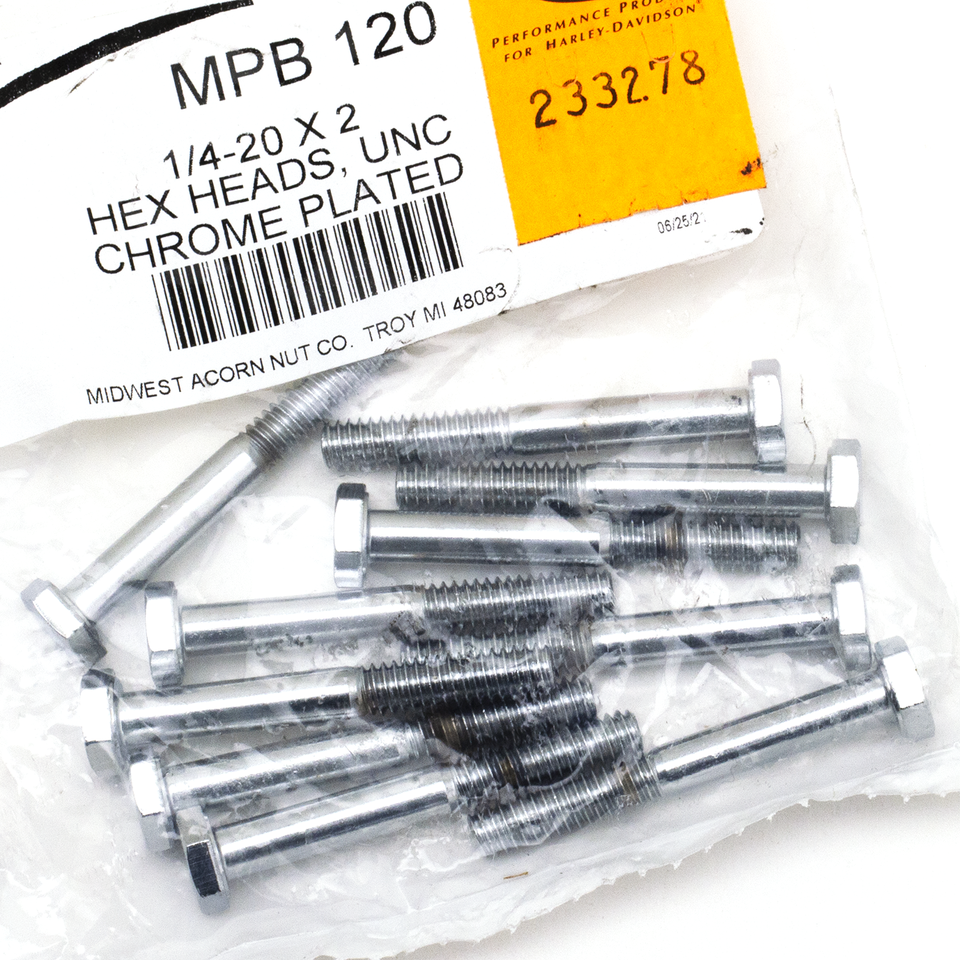 Midwest Acorn Nut Company Chrome Plated Hex Head Cap Screws Assortment – Hardware