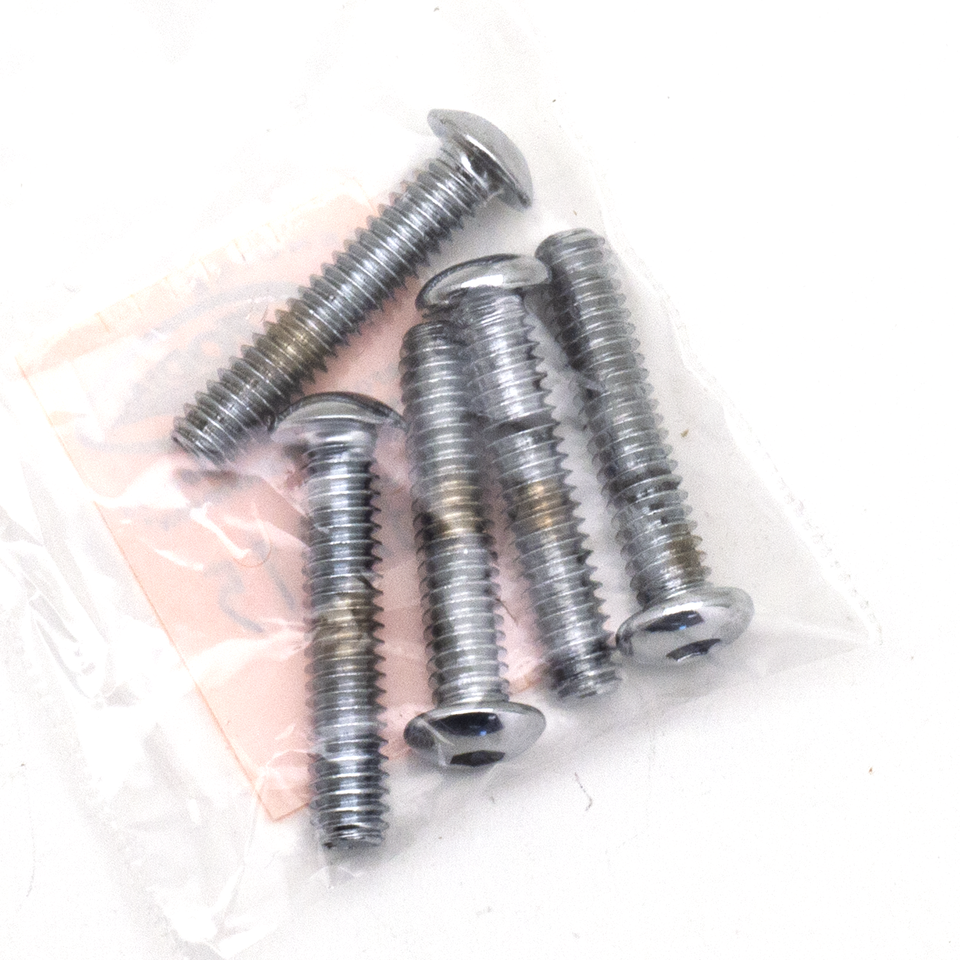 Midwest Acorn Nut Company Assortment Tray of Chrome Plated Larger Button Head Allen Screws – Hardware