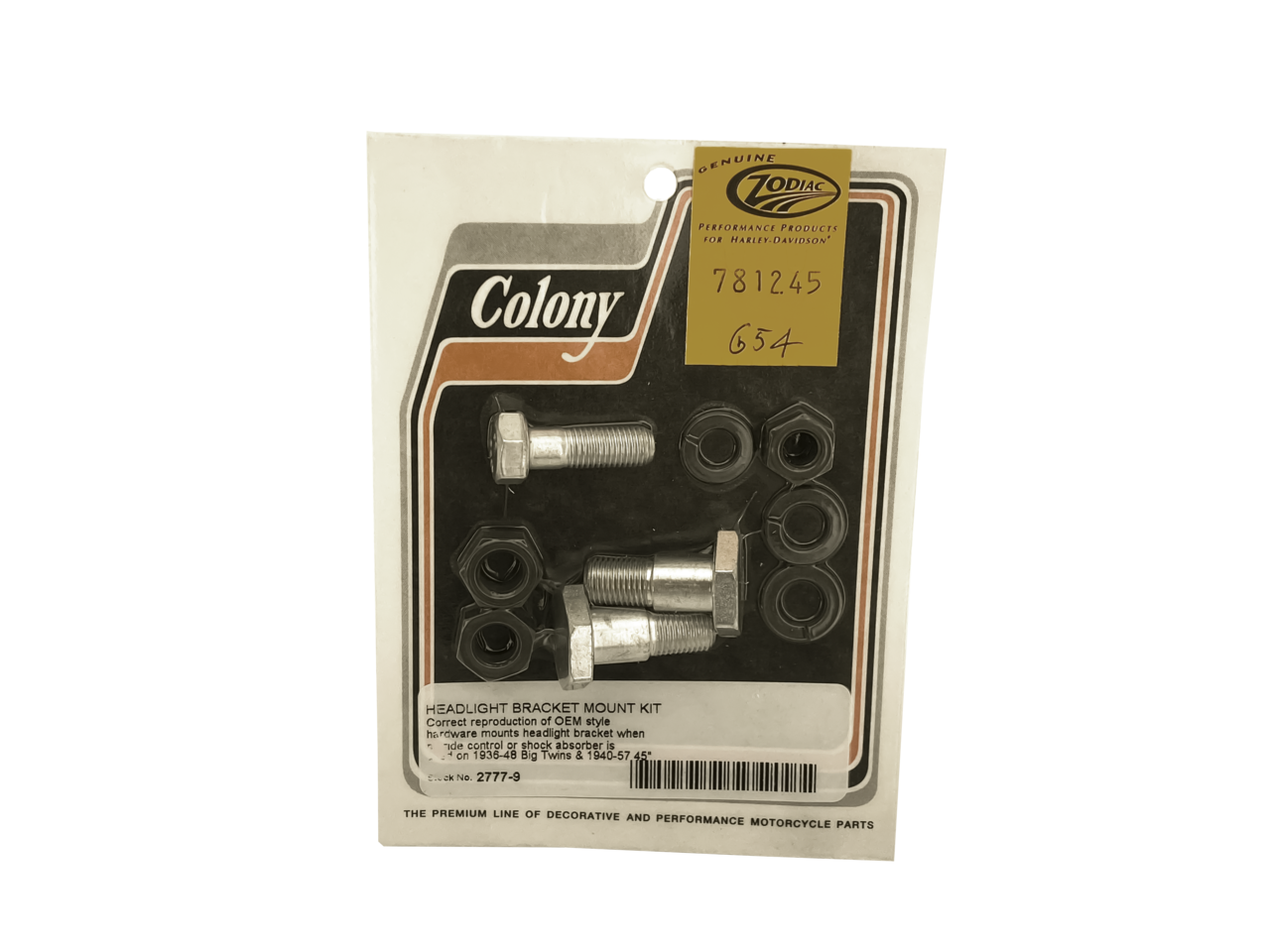 Colony Headlight & Horn Bracket for Early Springer Forks – Electric & Light