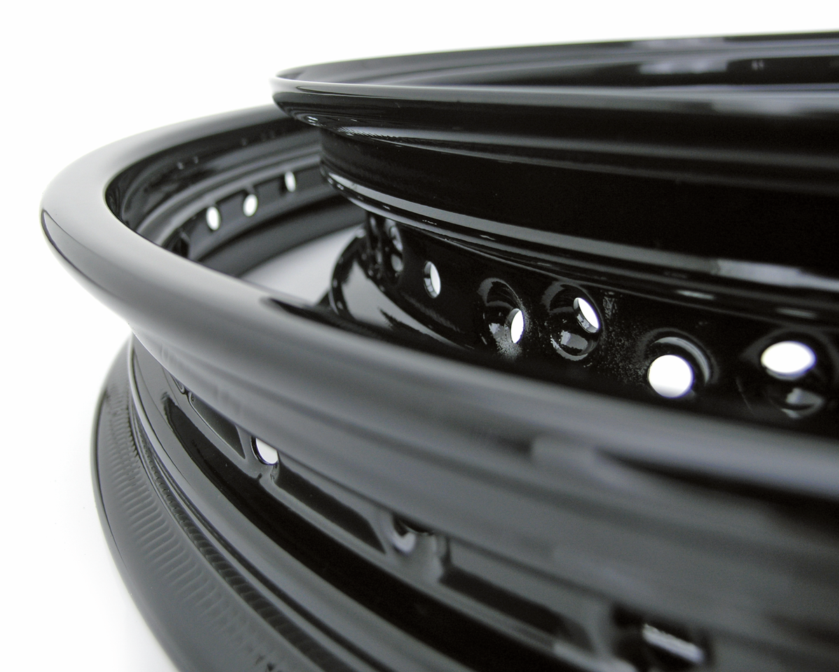 Samwel Supplies Black Powder Coated Rims – Wheel & Tire