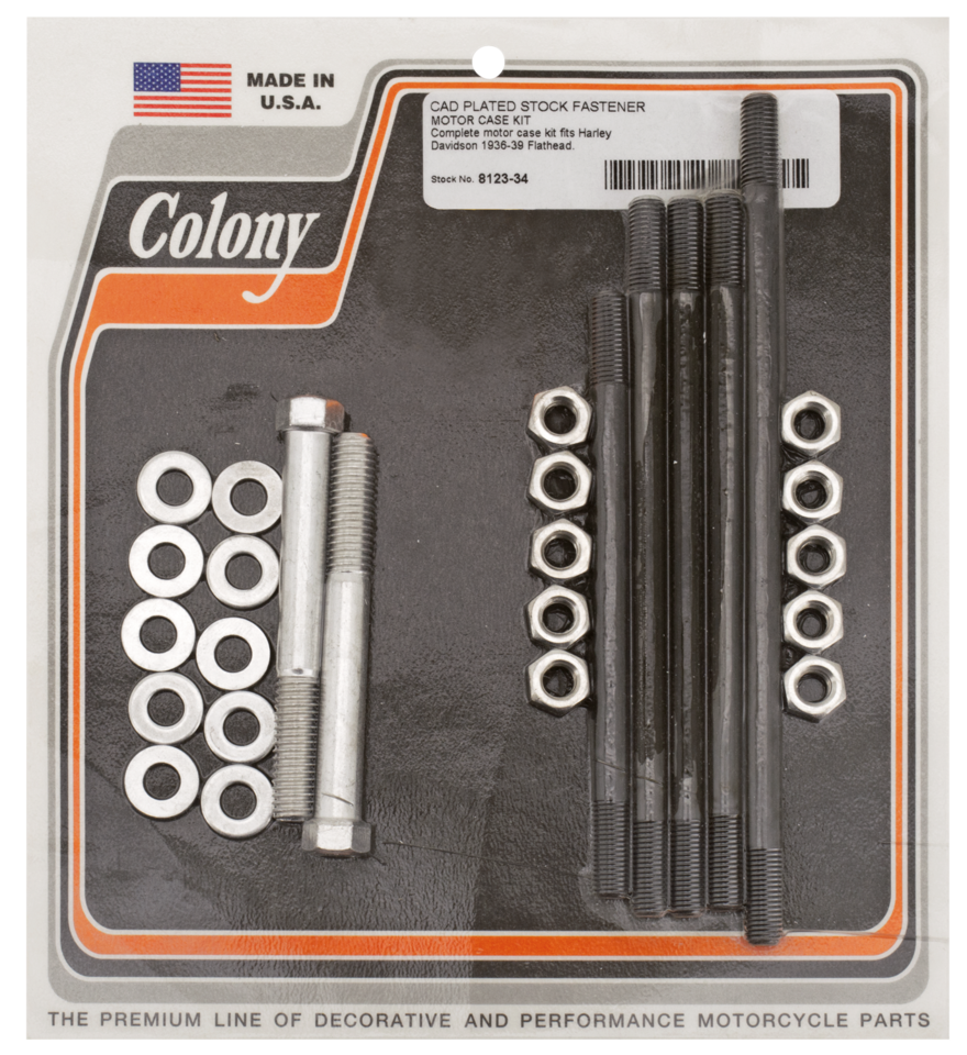 Colony Crankcase Fastener Kits for Big Twin Flathead – Hardware