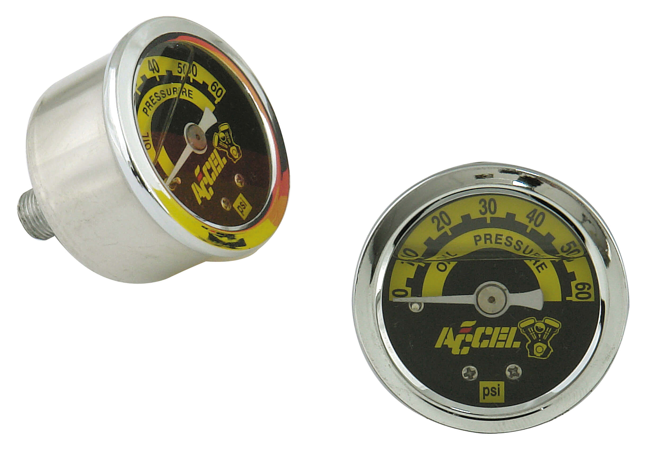 Accel Liquid-Filled Oil Pressure Gauge – Gauges & Dashes