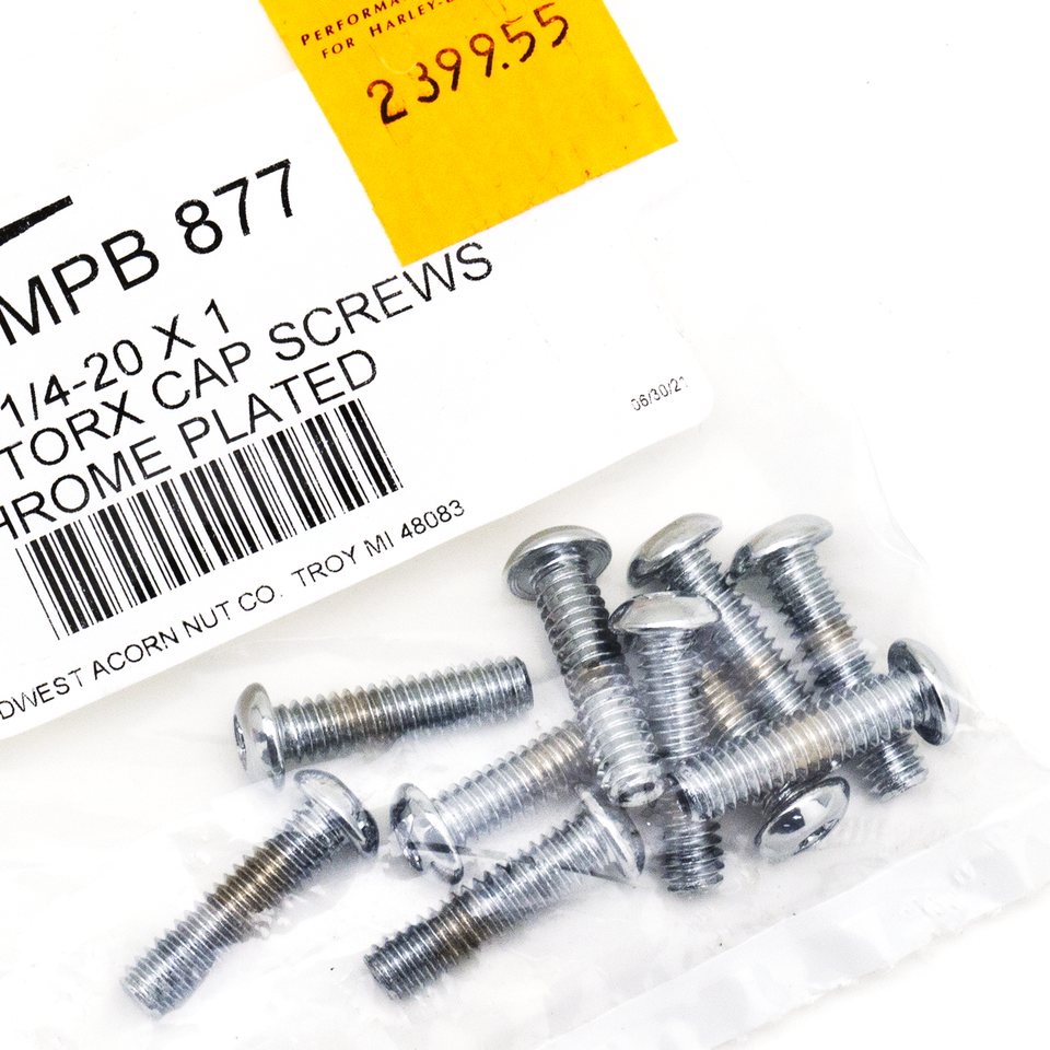 Midwest Acorn Nut Company Chrome Plated Button Head Torx Screw Assortment – Hardware
