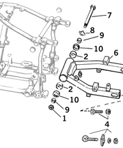 All Balls Swingarm Parts for 4-SPEED Big Twin 1958-1986 Except Softail – Frame & Rear Suspension