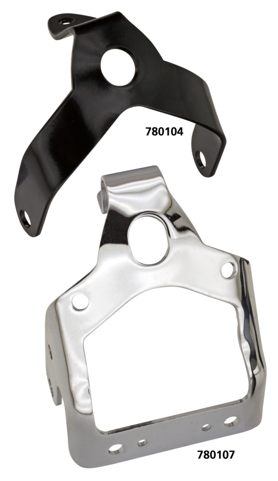 Samwel Supplies Headlight & Horn Bracket for Early Springer Forks – Electric & Light