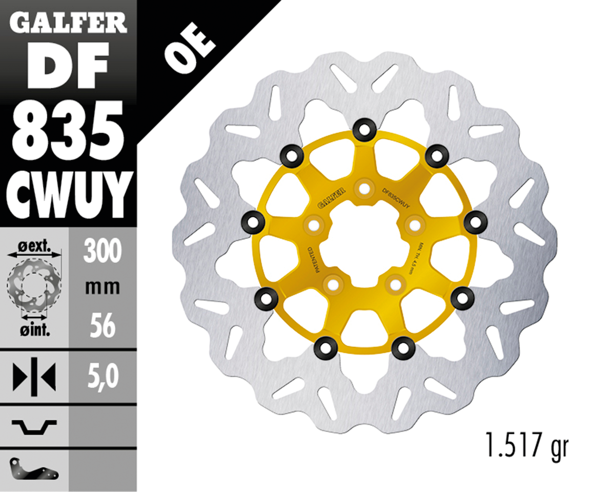 Galfer "wave" Floating Disc Brake Rotors