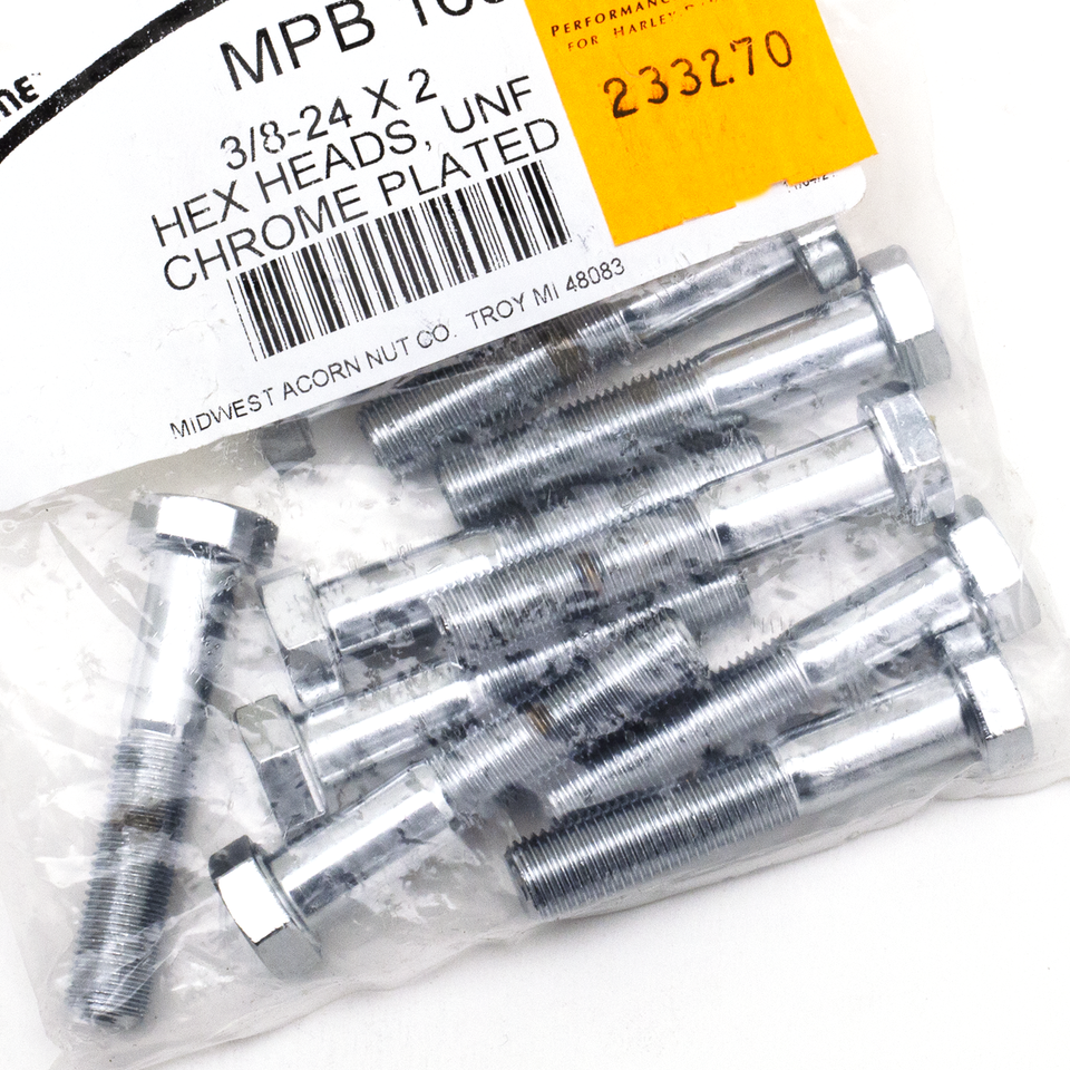 Midwest Acorn Nut Company Chrome Plated Hex Head Cap Screws Assortment – Hardware