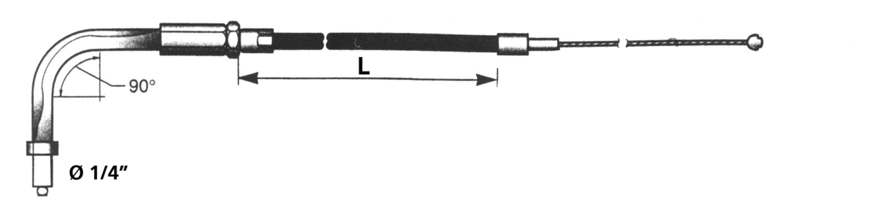 Barnett Clutches & Cables T07 - Throttle & Idle Cable 2002-2007 Touring – Control Cables & Hydraulic Lines
