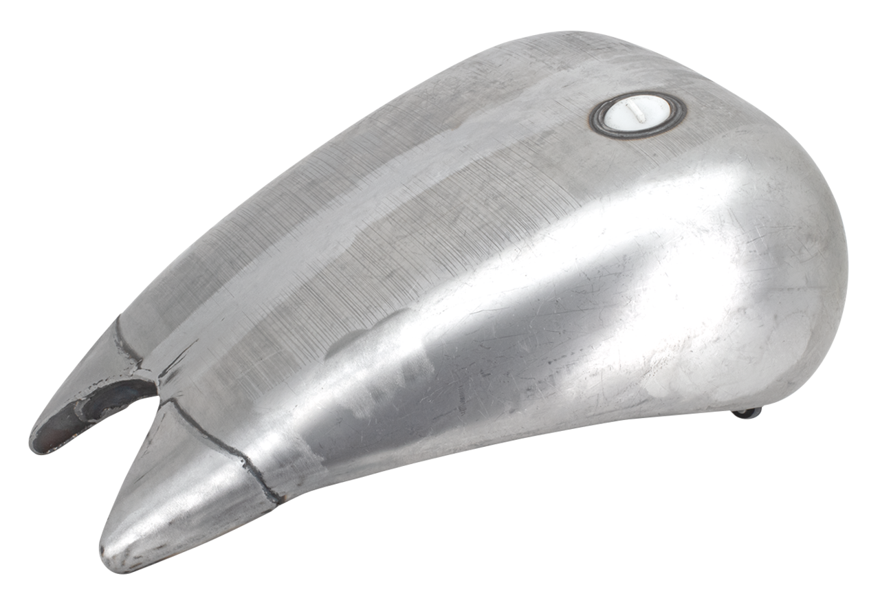 Zodiac One Piece 4" Stretched Steel Smooth Top Gas Tank for Softail – Gas- & Oil Tank