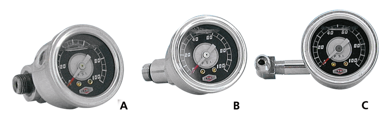 Zodiac Liquid Filled Oil Pressure Gauge Kits – Gauges & Dashes