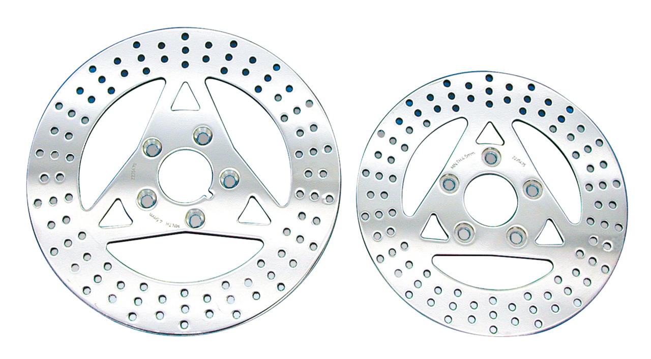 Zodiac Polished Stainless Steel Disc Brake Rotors