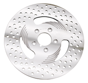 Zodiac Rev"o"lution "directional" Drilled Polished Disc Brake Rotors