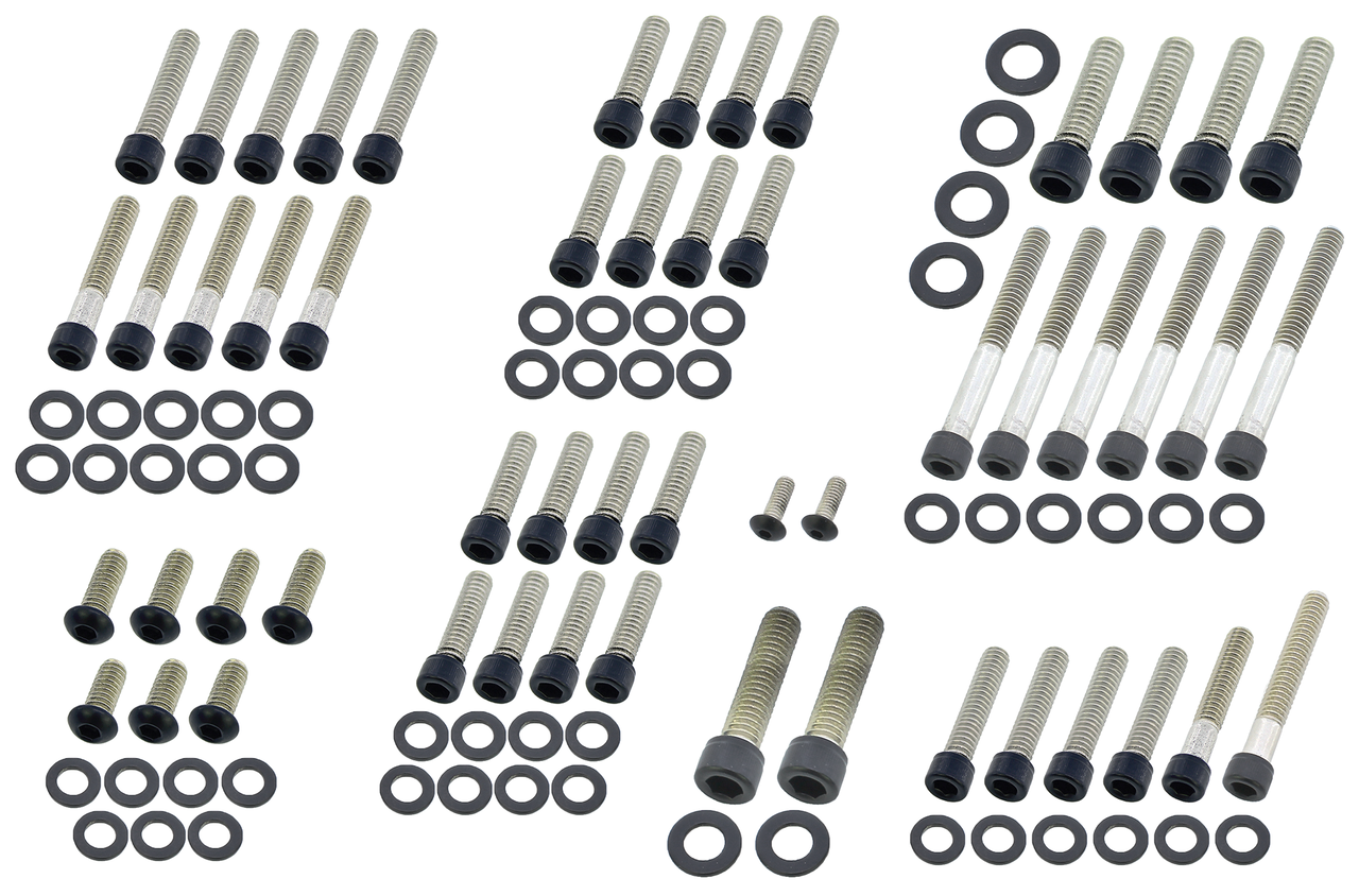 Screws4Bikes Black Stainless Steel Drivetrain Screw Kits – Hardware