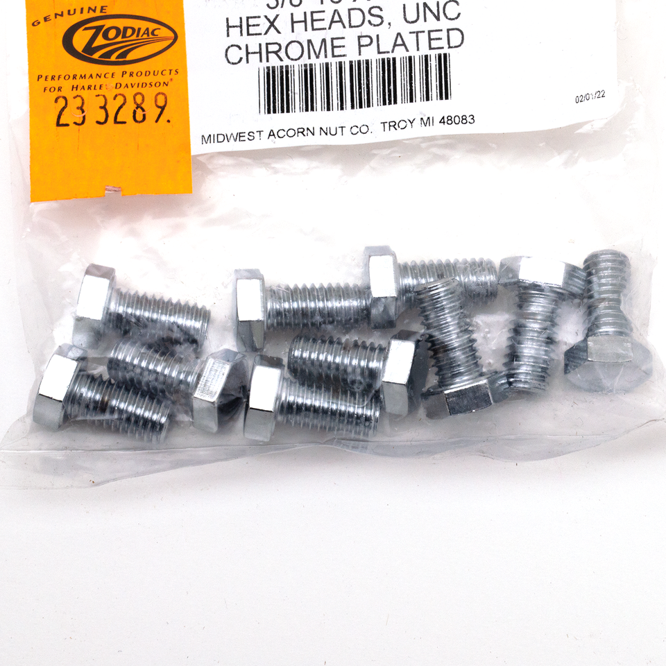Midwest Acorn Nut Company Chrome Plated Hex Head Cap Screws Assortment – Hardware