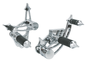 Zodiac "gladiator" Billet Aluminum Forward Control Kits for Fx, FL and Softail – Foot Control