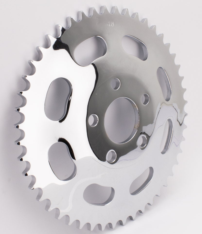 Zodiac Chrome Plated Rear Sprocket with Oval Cutouts – Final Drive