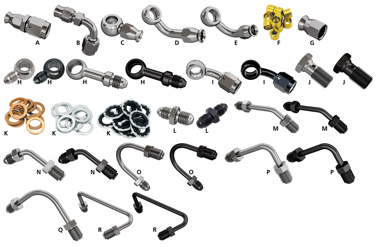 Goodridge Ultimate Stainless Steel Braided Brake and Clutch Lines with All Chrome or Stainless Steel Fittings – Control Cables & Hydraulic Lines