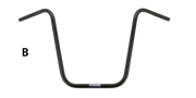 CRC Fehling One Inch Diameter Apehanger Handlebars