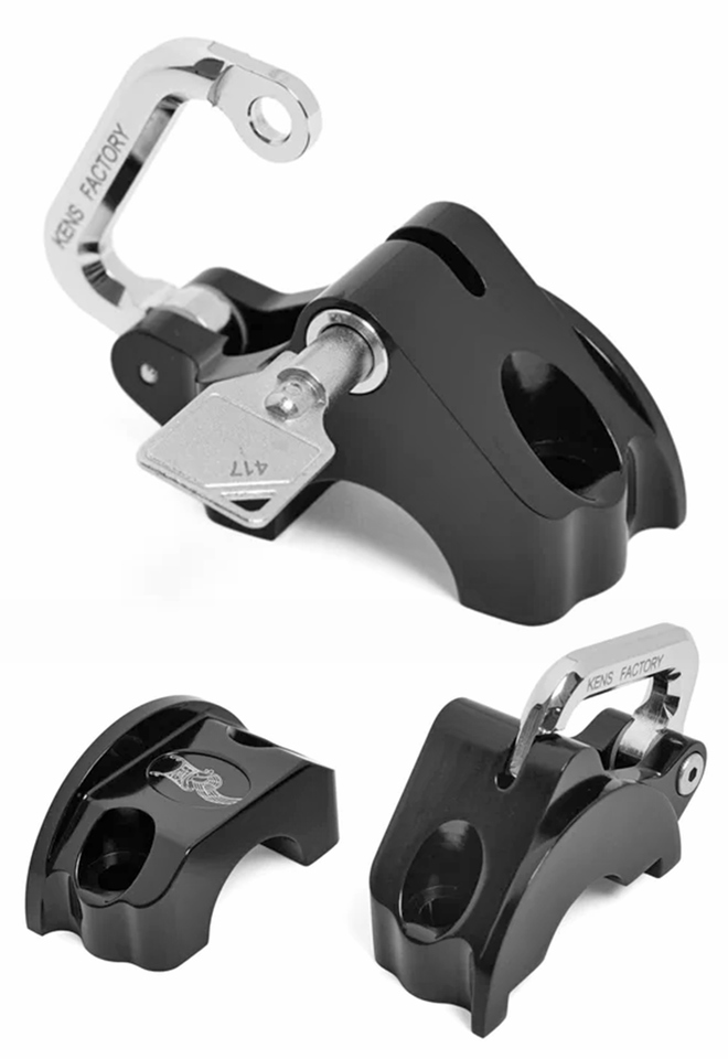 Ken's Factory Handlebar Control Mounted Helmet Lock – Luggage