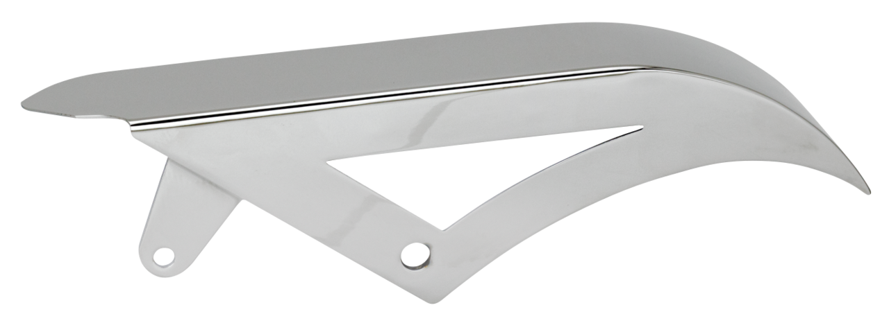 Zodiac Chrome Shorty Belt Guard for Softail – Final Drive