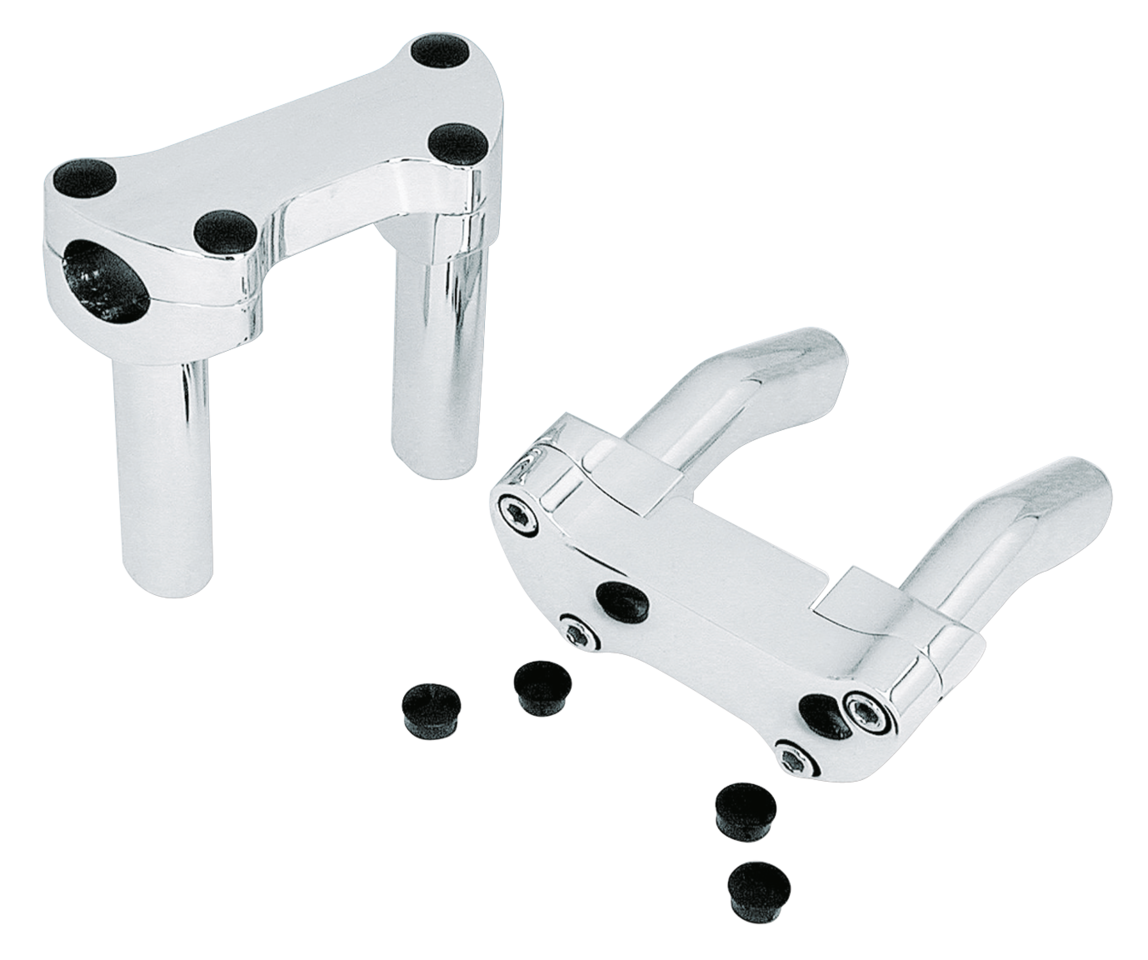 Zodiac Chrome Handlebar Riser and Clamp Sets