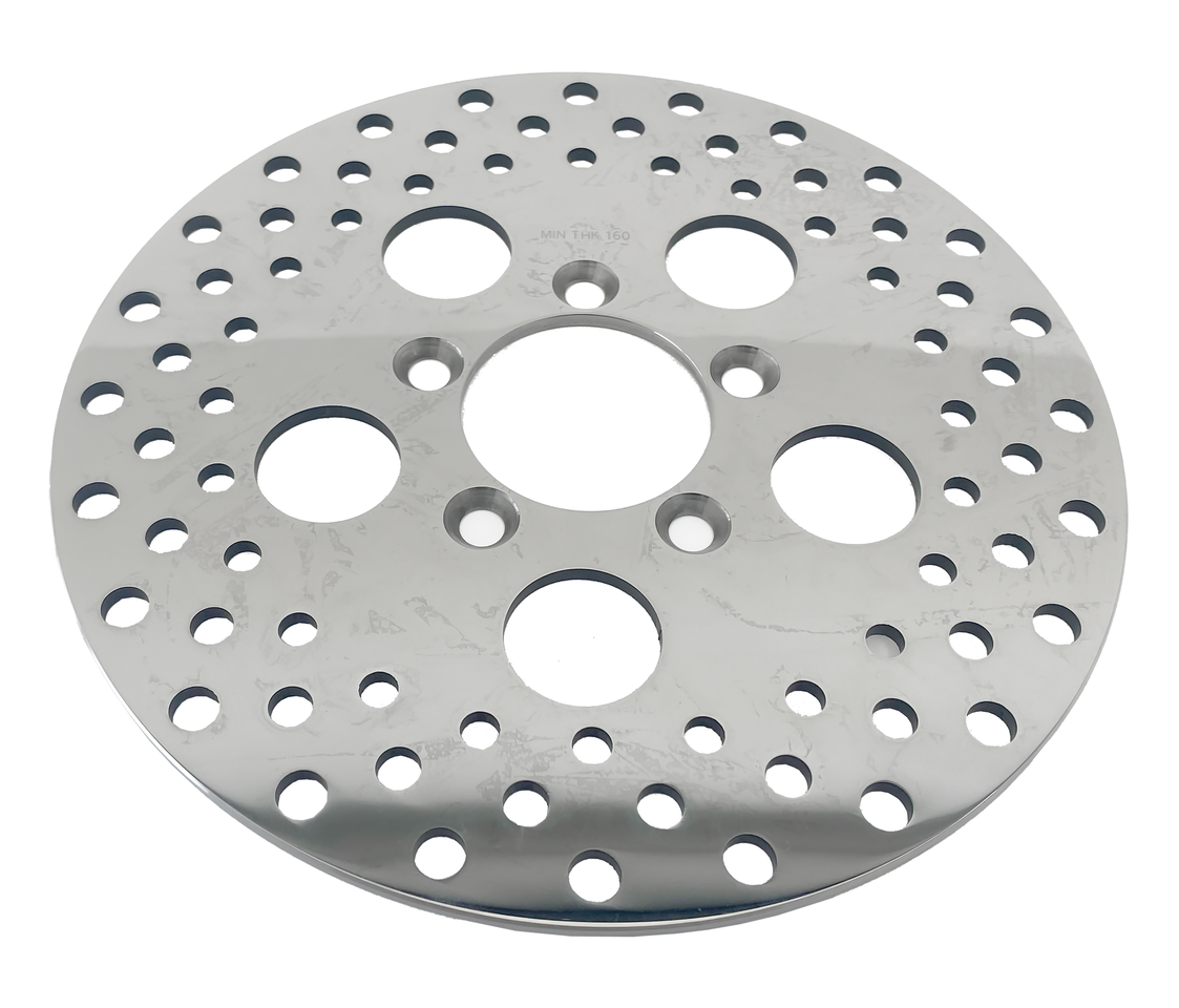 Zodiac Polished and Drilled Stainless Steel Disc Brake Rotors