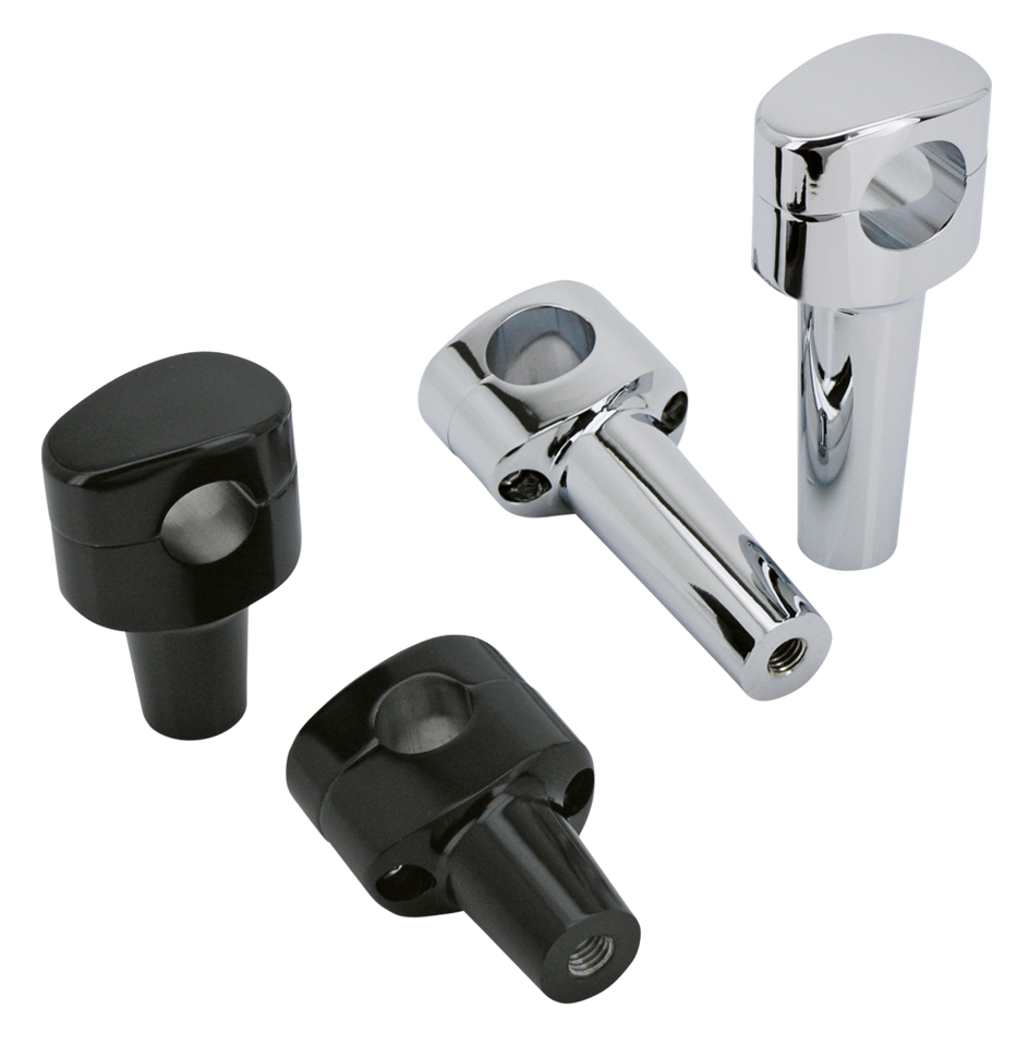Zodiac Fusion Ii Billet "tapered Oval Head" Fat Bar Risers – Handlebar