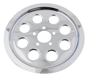 V-Twin Chrome 8-HOLE Rear Wheel Belt Pulley Inserts – Final Drive