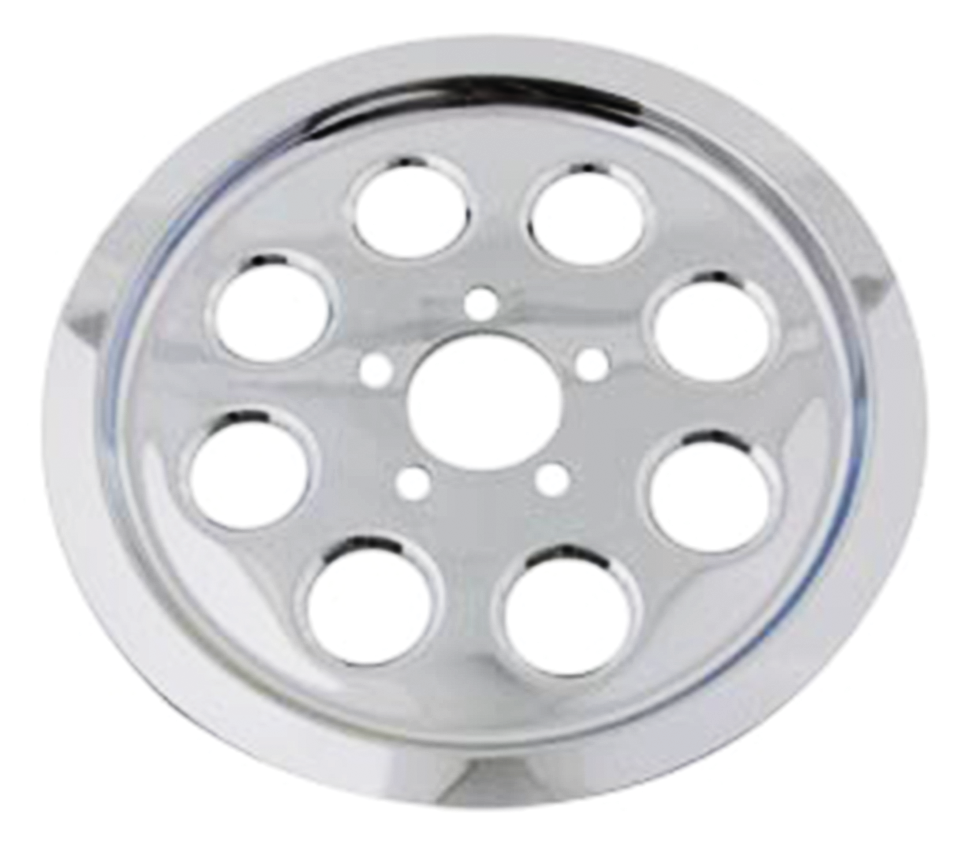 V-Twin Chrome 8-HOLE Rear Wheel Belt Pulley Inserts – Final Drive